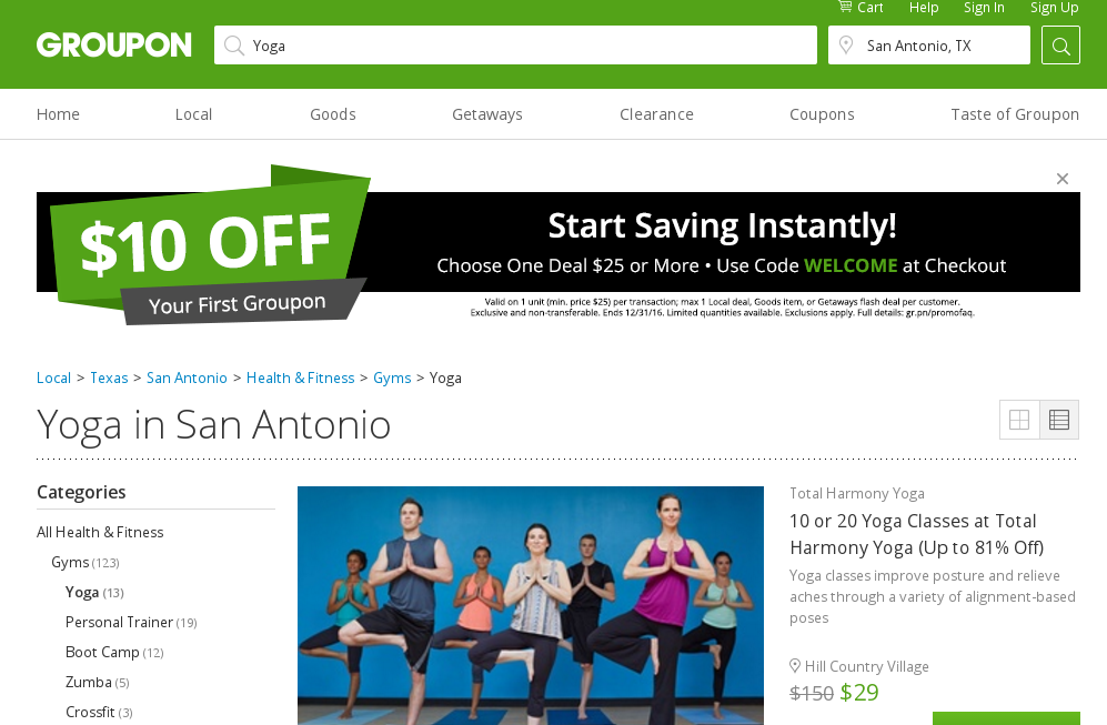 Yoga san Antonio